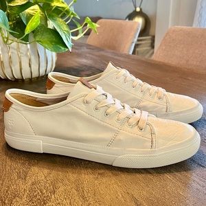 FRYE Ivy Low Lace Sneakers White 9.5